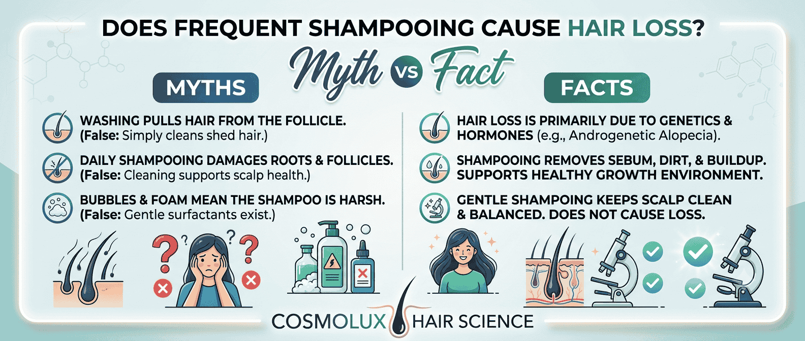 Does Frequent Shampooing Cause Hair Loss?