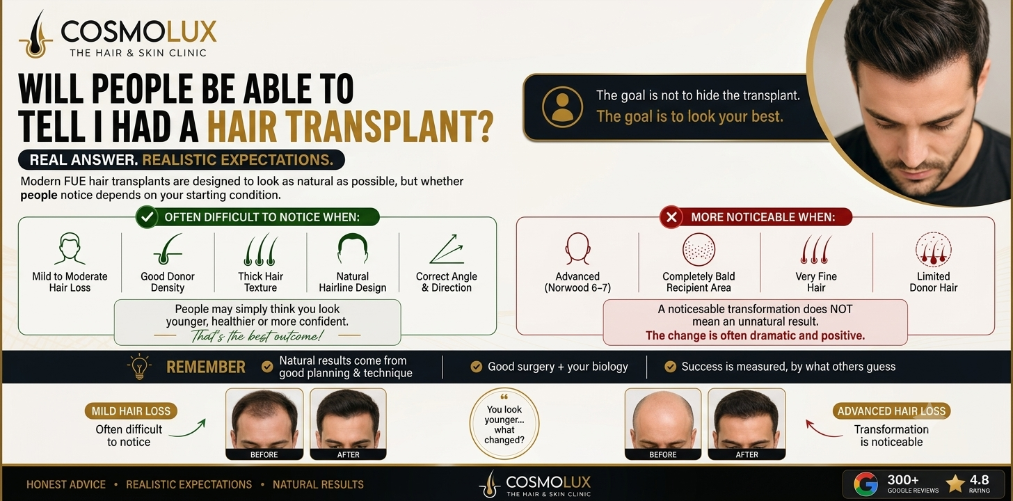 Will People Be Able to Tell I Had a Hair Transplant?