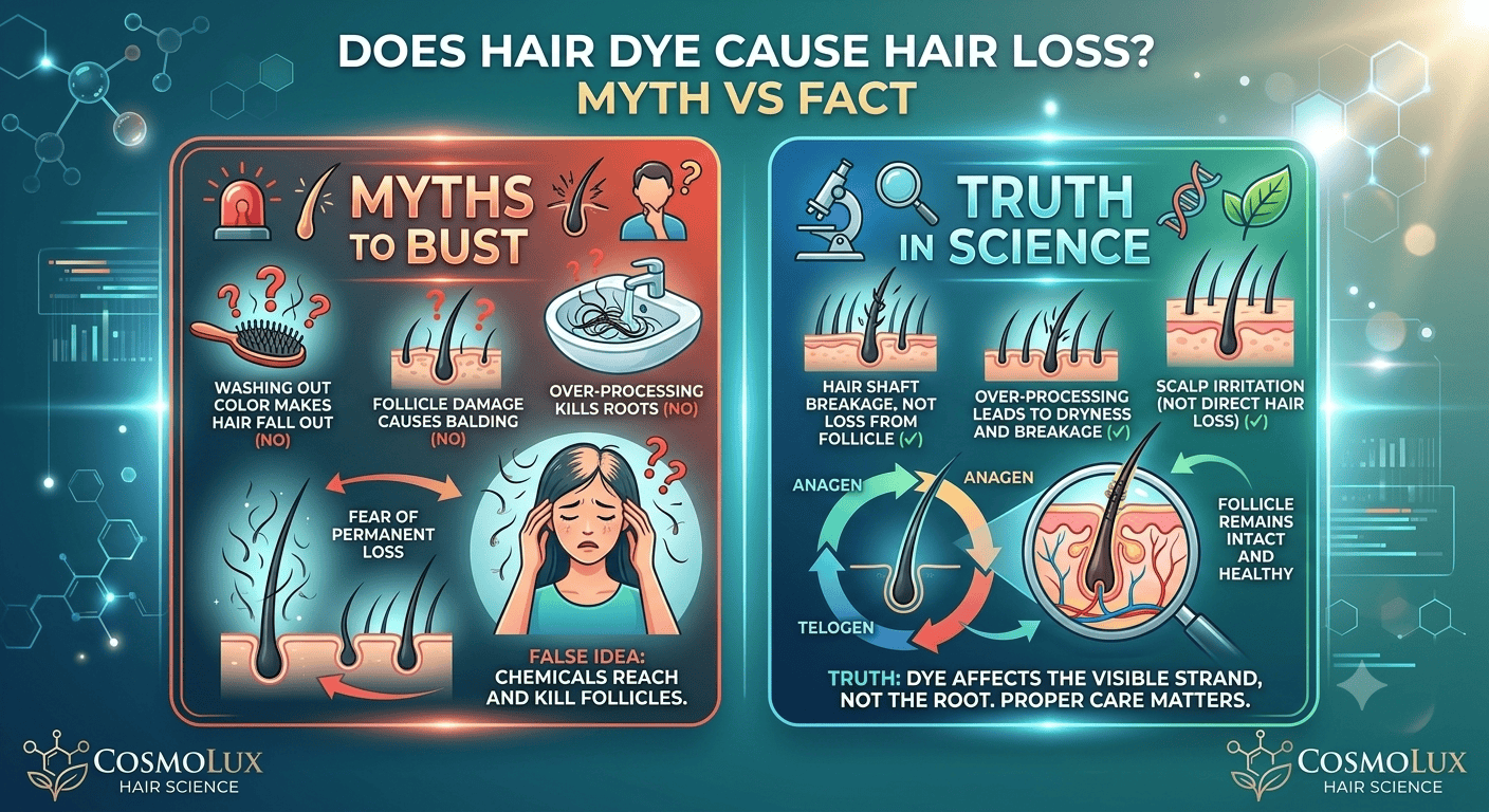 Does Hair Coloring (Hair Dye) Cause Hair Loss?