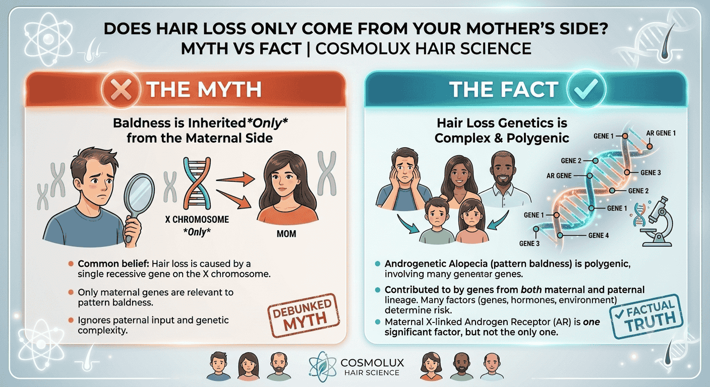 Is Hair Loss Always Inherited from Your Mother’s Side?