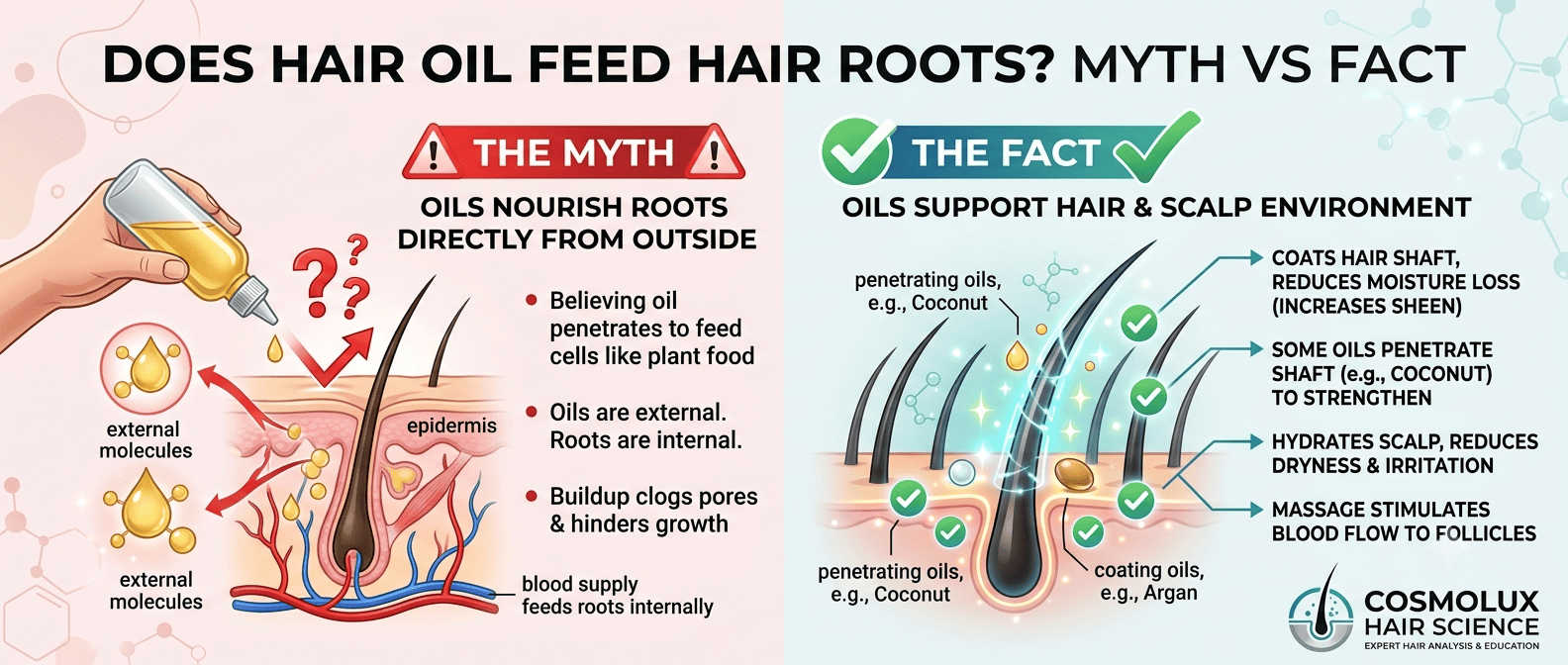Does Oiling the Scalp Feed Hair Roots?