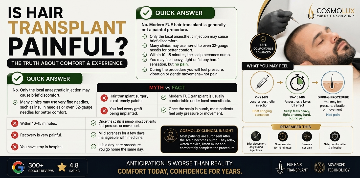 Is Hair Transplant Painful?