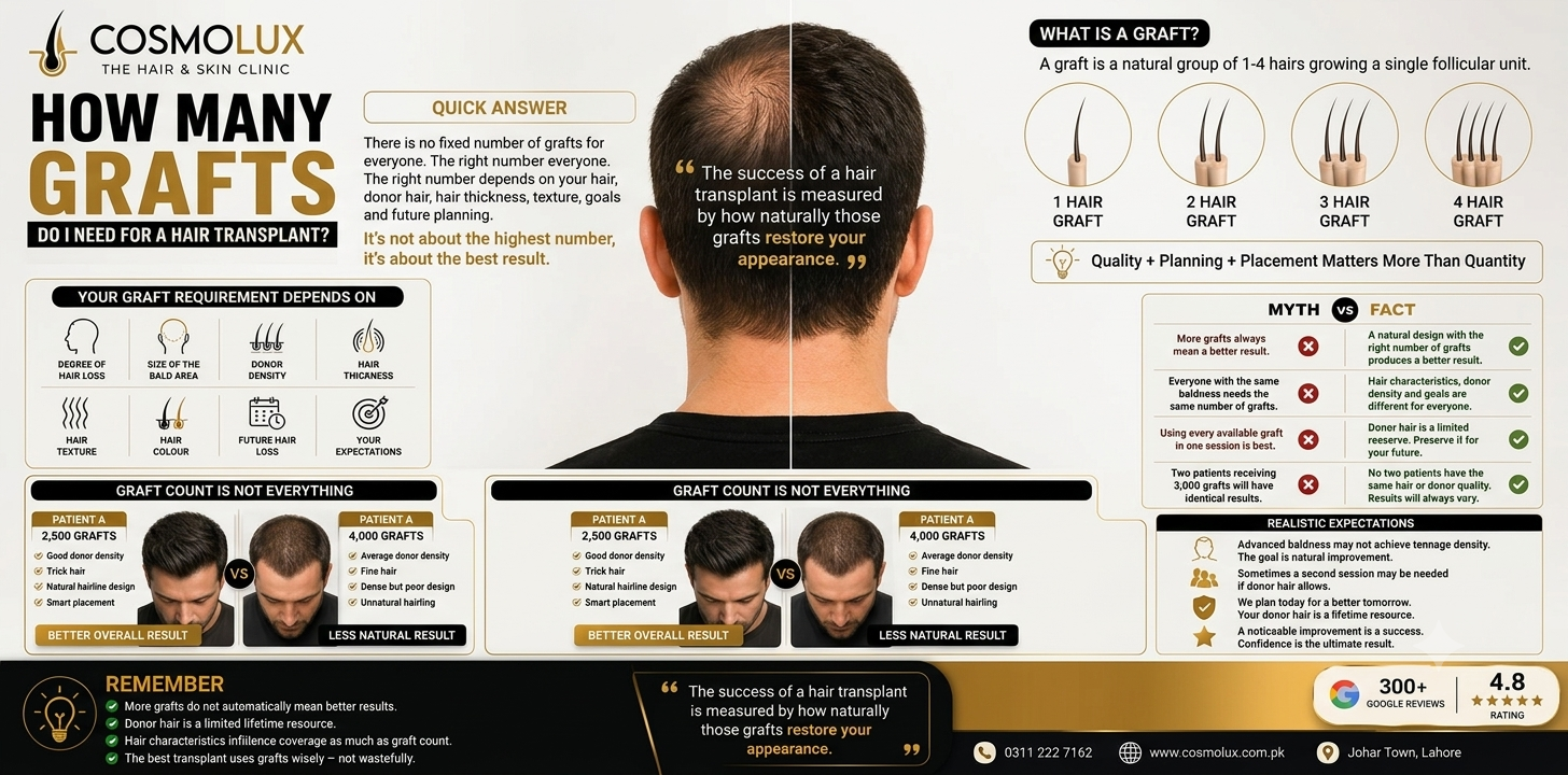 How Many Grafts Do I Need for a Hair Transplant?