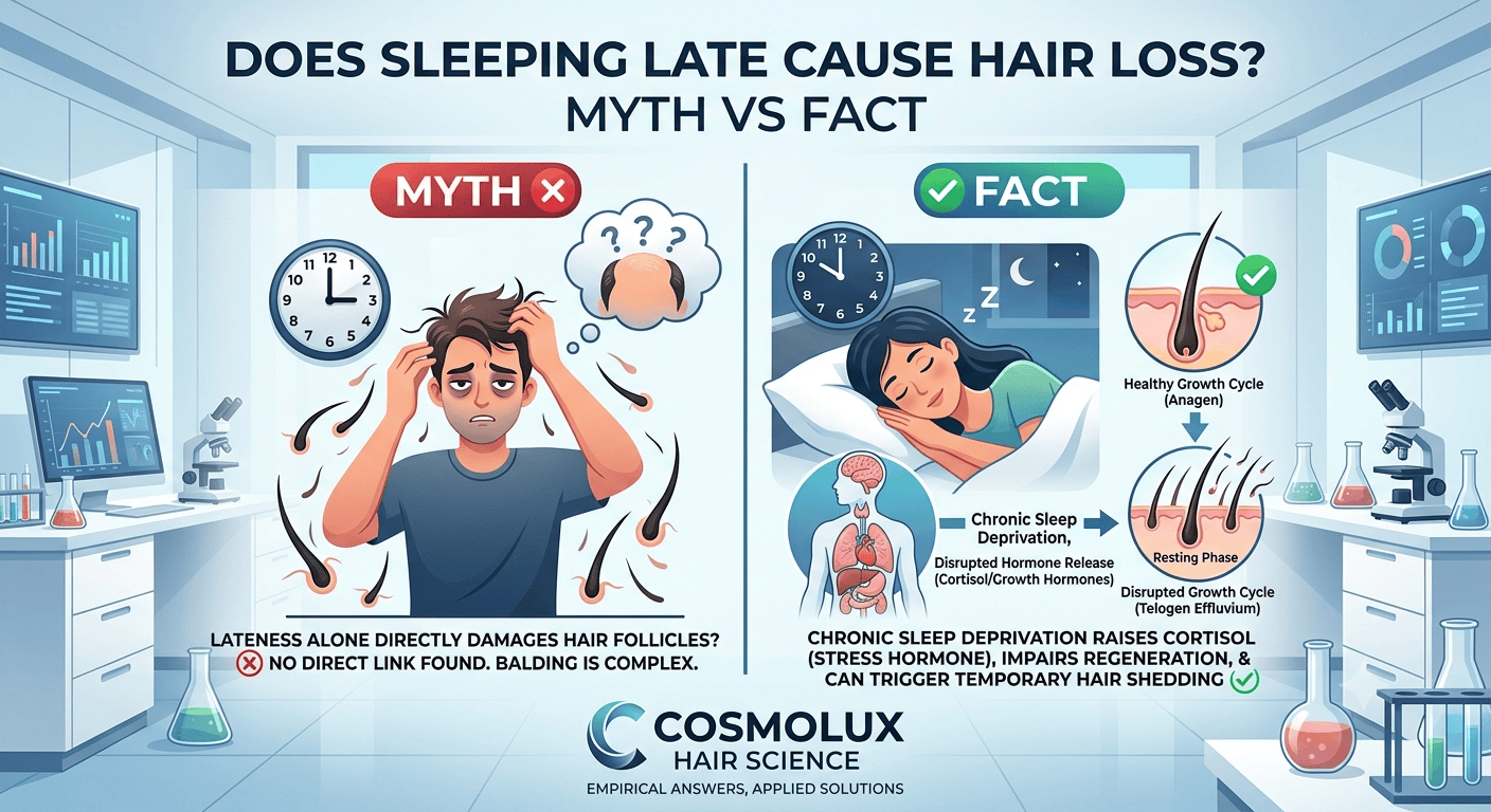 Does Sleeping Late Cause Hair Loss?