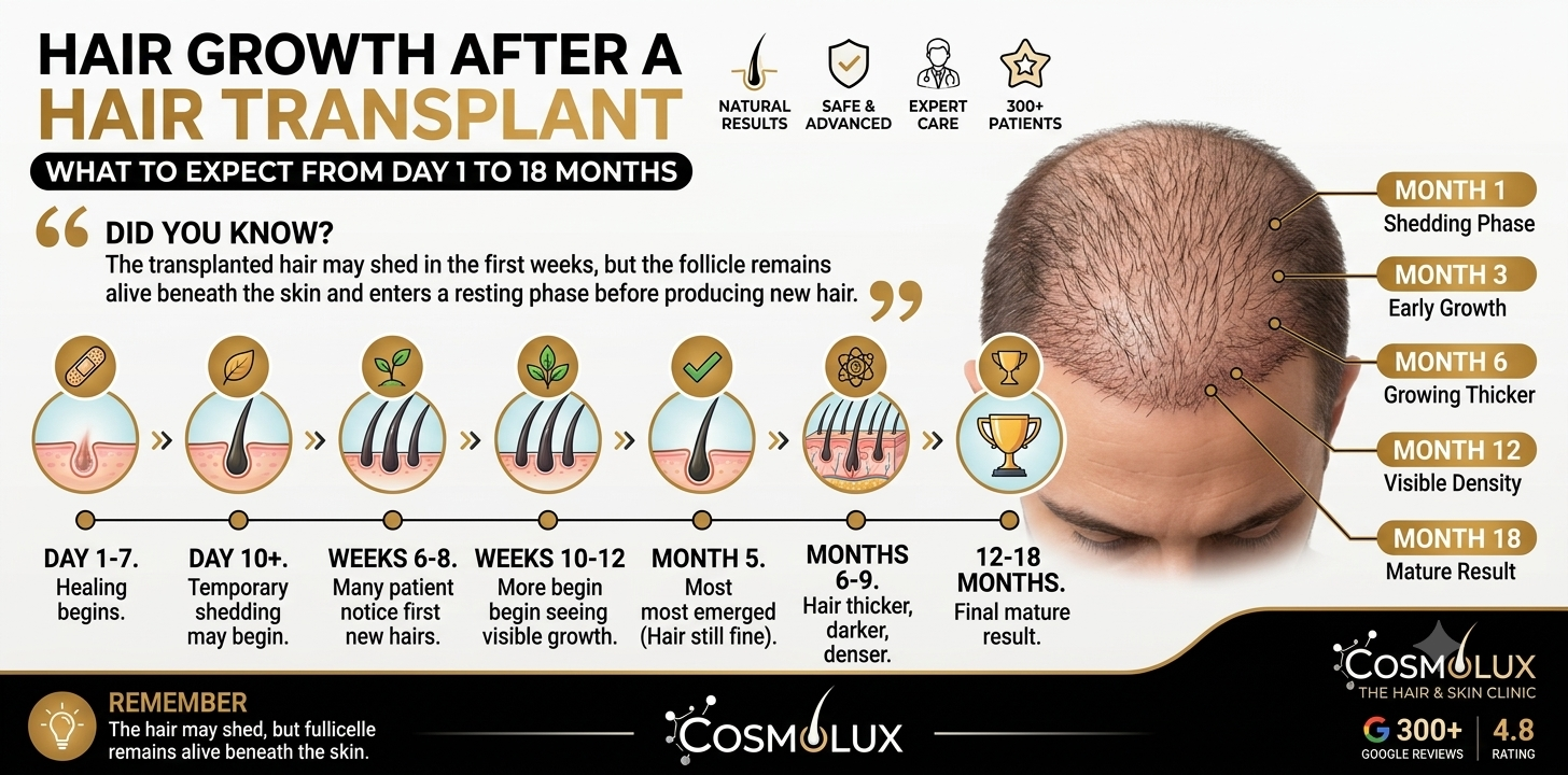 When Will My Hair Grow After a Hair Transplant?