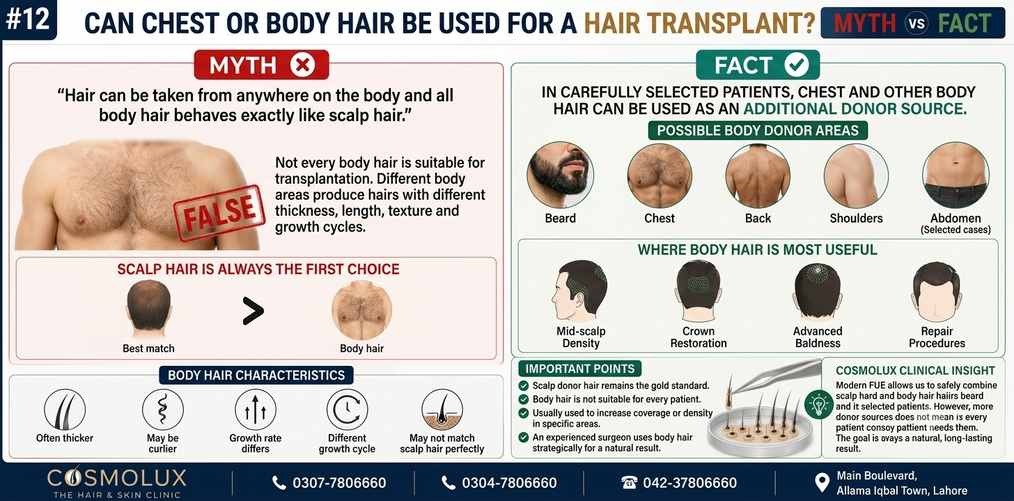 Can Chest or Body Hair Be Used for a Hair Transplant?